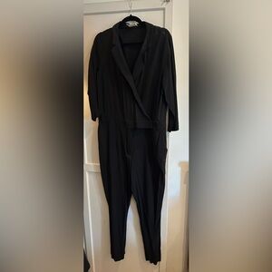 Sezane Black Jumpsuit